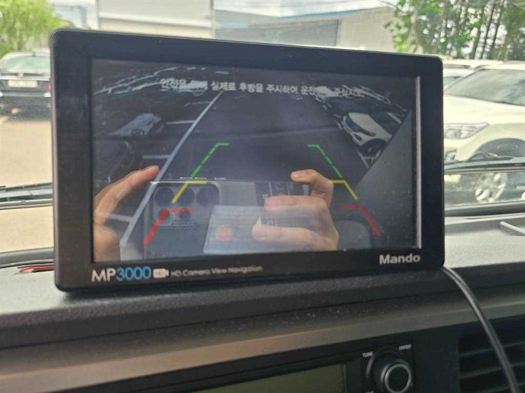 현대 마이티 2.5톤 익스탑 2021년식 후방카메라 화면