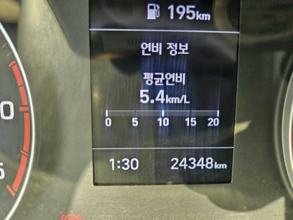현대 마이티 2.5톤 냉동탑 2022년식 숫자로 보는 계기판